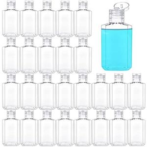 40 Pack 2 Oz Plastic Refillable Bottles with Flip Cap, Travel Size Bottles, Reusable Containers for Business Trip, Outdoor Camping