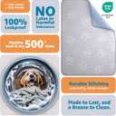 IMPROVIA Reusable Puppy Pad Waterproof, Extra-Absorbent, Washable Pee Pad for Dog Training, Whelping, & More Protect Your Floors & Pet with Quick-Drying Potty Pad (Paws & Hearts, Small 18"x24")