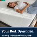 Mattress Topper King Size 3 Inch - Soft Cooling Gel Memory Foam Bed Pad