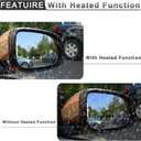 Passenger Side View Heated Mirror Glass Replacement For Volvo S60 S80 V60 2012 2013 2014 2015 2016 2017 2018 Mirror - For Volvo S60 S80 V60 Passenger Side Mirror Convex With Backing Plate