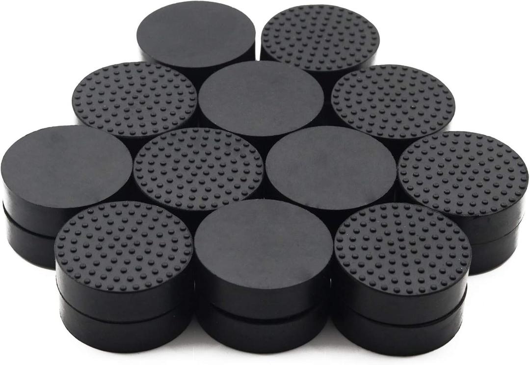 24 Pack Invisible Pot Feet with Enhanced Non-Slip Surface Grip Plant Pots and Flowers, Solid Rubber Pots Risers, Pot Lifters for Indoor or Outdoor Planters, Black 