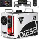 8KW Diesel Heater, 9L Tank 12V/24V/110V/240V All in One Diesel Air Heater with LCD Switch, Remote Control, for Truck, RV, Home, Car, Campers, Boat, White(No Battery Only Tool)