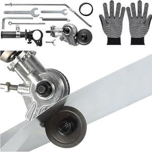 Metal Nibbler Drill Attachment - Electric Drill Shears Attachment Cutter Nibbler,Sheet Metal Cutter Tool Adapter Is Fit For Cutting Various Metals Materials Such As Aluminum, Iron. (Silver)