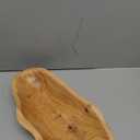 Dough Bowl, 15.7 Inch Natural Wavy Wooden Wood Fruit Bowl with Sculpted Edges, Solid Wood Kitchen Counter Organizer, Handmade Wooden Dough Bowl Decor, Wooden Dough Bowls Decoration Driftwood Decor (Dark Brown)