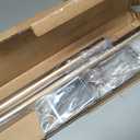 Ivilon Drapery Window Curtain Rod - End Cap Style Design 1 Inch Pole. 72 to 144 Inch Color Warm Gold