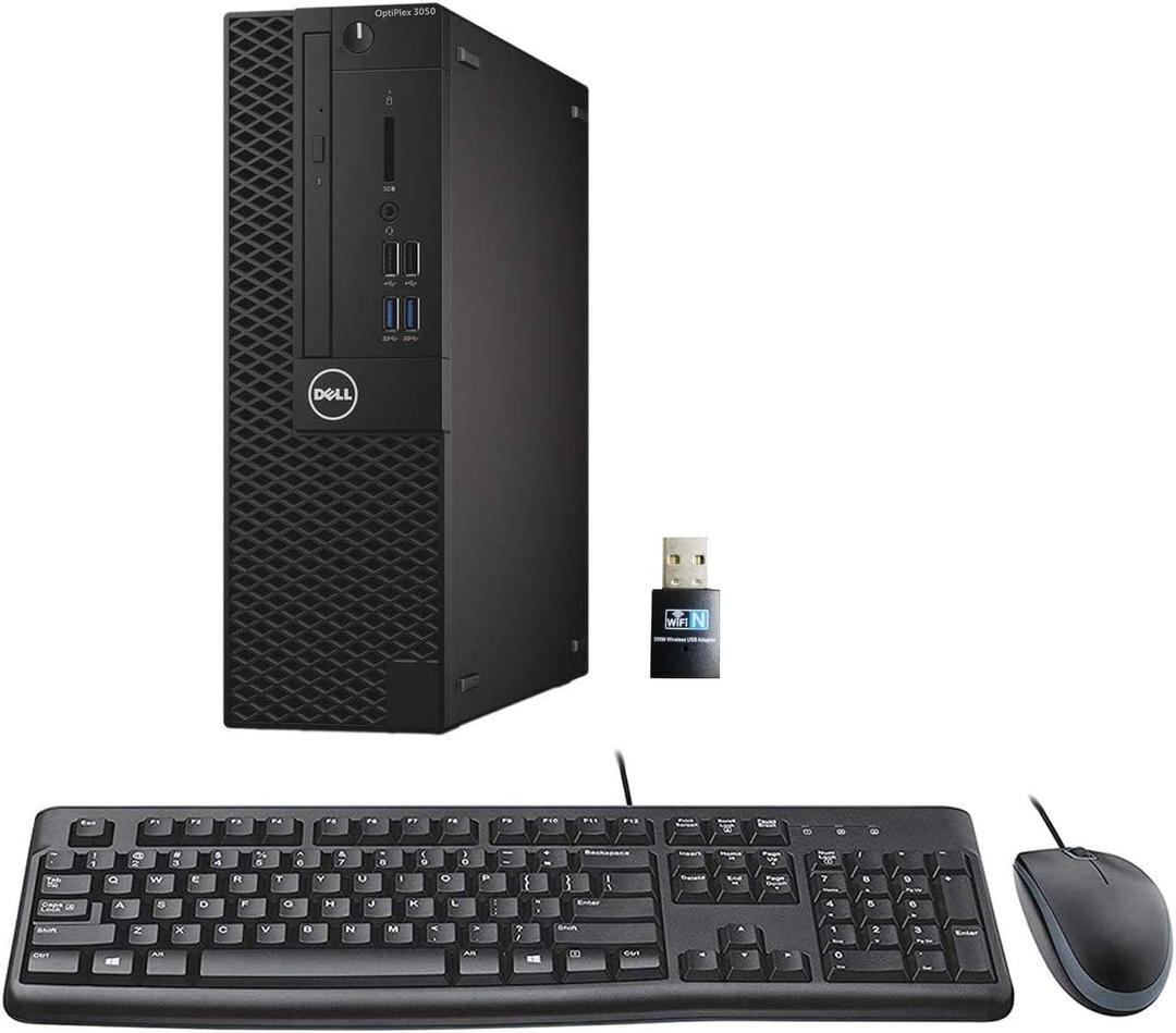 Dell Optiplex 3050 SFF Desktop Computer PC, Intel Quad Core i5-6500 up to 3.6GHz, 16GB DDR4, 256GB SSD, WiFi, 4K Support, DP, HDMI, Windows 11 Pro 64 Bit