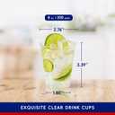 JOLLY CHEF 8 oz Clear Disposable Plastic Cups, 200 Pack Heavy-duty Clear Plastic Cups Perfect for Wedding, Thanksgiving, Christmas, Halloween Party