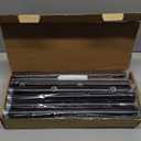 Extra Long Curtain Rods for Windows 32 to 240 Inch, 1 Inch Black Heavy Duty Curtain Rods for Patio, Farmhouse, Bedroom, Living Room, Adjustable Metal Drapery Rod (A1,Black,32"-240")