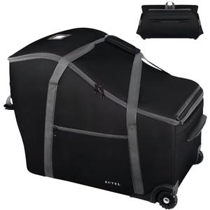 SCTEL Infant Car Seat Travel Bag Fit Doona Car Seat Stroller and Base, Chicco Keyfit 35 and Base, Doona Travel Bag with Wheels, Padded Car Seat Bags for Air Travel, Nuna Travel Bag with Zipper Pocket SCTEL Infant Car Seat Travel Bag Fit Doona Car Seat Stroller and Base, Chicco Keyfit 35 and Base, Doona Travel Bag with Wheels, Padded Car Seat Bags for Air Travel, Nuna Travel Bag with Zipper Pocket