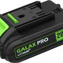 GALAX PRO DC-20V 1.3Ah Lithium Ion Battery Pack, Replacement Battery Cordless Drill & Power Tools (ONLY Suit Tools)