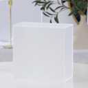 UNIQOOO Frosted Acrylic Wedding Card Box with Slot, Thick DIY Large 10x10x5.5 inch w/No Print, Wedding Receptions Wishing Well Money Box, Birthday, Memory Box, Suggestion Boxes, Acrylic Ballot Box
