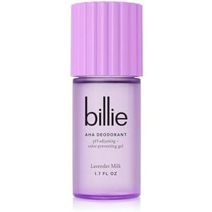 Billie AHA Deodorant 24-hour Odor-Preventing Gel, Aluminum-Free, Lavender Milk, 1.7oz