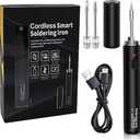 Cordless Thread Burner With LED Digital Display, 3 Gear Adjustable Voltages, Portable Rechargeable Welding Tools