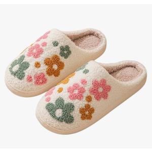 Men Women Indoor Anti-slip Warm Slippers Plush Cozy Home Shoes, 38-39