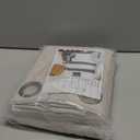 YoungsTex Linen Semi Sheer Curtains 63 Inch Length 2 Panels for Living Room - Light Filtering Drapes with Bronze Grommet Beige Window Treatments for Country Office Bedroom, 52 X 63 Inch (Natural)