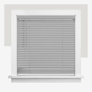 CHICOLOGY Cordless Mini Blinds for Indoor Windows, 24" W x 36" H, Gray Vinyl 1" Slats with Tilt Wand, Light Filtering to Room Darkening, Moisture-Resistant, Child-Safe, Screw-Mount Installation