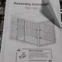 Lyromix 54" Dog Crate Furniture with Foldable Door, XXL Dog Crates for Large Dogs, Wooden Decorative Dog Cage Kennel Indoor End Table, Rustic Brown