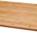 Lipper International Bamboo Wood Over-The-Sink/Stove Kitchen Cutting and Serving Board, Large, 20-1/2" x 11-1/2" x 2"
