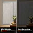 LazBlinds Room Darkening Vertical Blinds Replacement Slats Polyester Fabric for Sliding Glass Door, Patio & Windows, 82.5"x3.5", 25 Pack, Natural