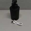 Automatic Soap Dispenser Liquid Touchless: 9 Oz Black Plastic - Rechargeable Electric Smart 3 Level Adjustable Auto Hand Soap Dispenser - Dish Bathroom Kitchen (Black Gel Type)