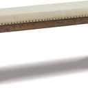 Signature Design by Ashley Moriville Wood Upholstered Dining Bench, Beige, Dining Height