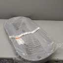 COMOMY Baby Changing Pad for Dresser - Wipeable Changing Pad with Restraining Belt, Waterproof, Soft, Lightweight and Portable, Easy to Clean for On The Go Diaper Change, Light Grey