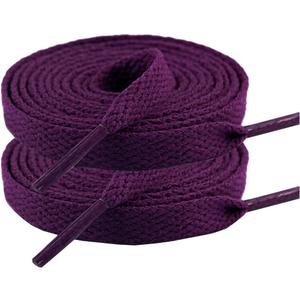 47" Solid Color Flat Shoelaces for Sneakers Hiking Boots Running Shoes