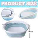 Portable Pool Foot Bath,Collapsible Pool Foot Wash Basin Tub,Foot Bath Basin for Above Ground Swimming Pools Accessories (Blue Baths)