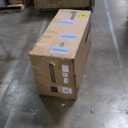 VASAGLE 71" Kitchen Pantry Cabinet with Lights and Charging Station, Coffee Bar Cabinet with Doors and Drawer, Farmhouse Style, Adjustable Shelves, Cloud White UBBK363W11