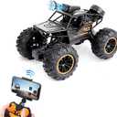 RC Car, 1:18 Remote Control Car with Camera, High Speed Alloy Off Road Truck Fast Racing Vehicle Electric Hobby Toy Car Gift for Boys Kids Teens Adults