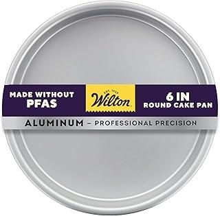 Wilton Aluminum Round Cake Pan, Classic Bakeware for Small Cakes, Durable, Even Heating, Rust-Resistant, Professional Quality, 6 in