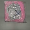 Christmas Tree Bow Decorations and Tinsel Icicles Set Include 30 Pcs Small Organza Christmas Bows 1 PC 11 x 20 Large Tree Topper Tinsel Icicles for Wedding Holiday Home Decor(Pink)