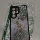 FUNMIKO for Samsung Galaxy S25 Ultra Case Wireless Charging & Military-Grade Protection - Trendy Floral Design for Women Girls, Matte Phone Cover with Shockproof Corners - Blooming Tree of Life