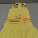 Yanekop Womens Tennis Skirt Set 2 Piece Workout Sets Golf Outfits Athletic Sets Cropped Tank Top and Skort with Shorts (Medium, Lemon Yellow)