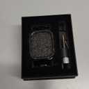 Stainless Steel Watch Band with Case Compatible with Apple Watch band Ultra 3 2 1 49mm, Rugged Strap with Metal Protective Bumper Cover for iWatch Bands Men (Black)