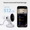 Aqara G100, 2K Indoor/Outdoor Security Camera, HomeKit Secure Video, 2-Way Audio, Spotlight Color/IR Night Vision, AI Detection, 140 FOV, Wi-Fi 6, Supports HomeKit, Alexa, Google and IFTTT, White