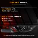 Tail Light Assembly Compatible With 2023-2025 Honda Accord - (Right Passenger Side), Replace HO2805129 33500-30A-A01