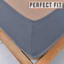 Twin Six Premium Bed Box Spring Cover, Update Bed Skirt, Mattress Protector Encasement,Queen/Split Queen, Grey