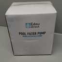 EDOU Above Ground Pool Pump - Complete Accessory Kit with White Tubes, Grey Filter, Durable Plastic Material, Easy Use, Safe & Leak-Proof, Perfect for Maintaining Clean Water, 5.91 x 8.7 inch