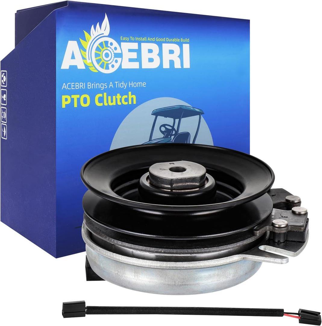 PTO Clutch for John Deere STX38 STX46, for Toro TimeCutter 104-3334 117-7468 SS4235 Z4200 Z4235 Z4202 Clutch, for Warner 5217-9 5217-2 5217-35 Lawn Part, for Craftsman 145028 42" Riding Mower (Missing Cable )