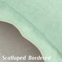 FUTEI Pack of 2 Chenille Throw Pillow Covers 12x20 Inch, Aqua