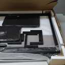 Huuger 63 Inch Rustic Brown Gaming & Office Computer Desk with 4 Drawers, Monitor Stand, LED Lights & Power Outlets