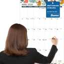 SUNEE 2026 Wall Calendar Large 22.75"x15.5", 21 Month Calendar (Ends December 2027), Vertical Extra Large, Seasons Color