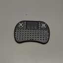 2.4G Mini Wireless Keyboard with Touchpad Mouse, Upgraded Multi BRG Backlight Memory, Portable Wireless Keyboard with USB Receiver Remote Control for Android Smart TV Box Pad Windows Mac:i8