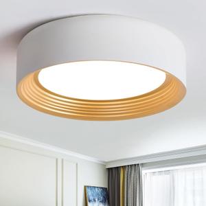 Dimmable Modern LED Flush Mount Ceiling Light,11.8 Inch 5CCT 24W/3000K-6000K,Minimalist Round White and Gold Close to Ceiling Lighting Fixtures for Kitchen,Hallway,Laundry Room,Entryway,Porch
