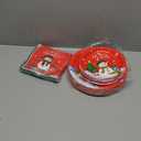 150 Pcs Merry Christmas Plates and Napkins Set  Xmas Paper Plates and Napkins, Snowman Dinner Dessert Plate Napkin Tableware Kit for Winter Christmas Party Supplies Table Decorations, Serve 50