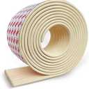 PUSHUJIA Edge and Corner Guards with Strong Adhesive Extra Thick Baby Proofing Furniture Protector for Table Desk Bed Cabinets Child Safety for Home and Nursery (Beige White, 16.4 Feet)