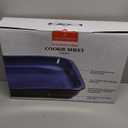 Emeril Lagasse Large Stoneware Baking Sheet  Non Stick Stoneware Cookie Sheet & Baking Tray, Oven Safe Baking Trays for Oven, Ceramic Sheet Pan, 15.75" (Blue)