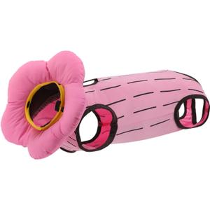 EMUST 2PCS Cat Recovery Suit, Cat Surgery Suit for Abdominal Wounds, Adjustable Flower Neck Cone Collar Soft, Cats Onesie After Surgery for 4-8lb(Pink, M)