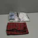 AQOTHES Pack of 2 Christmas Plaid Decorative Throw Pillow Covers Scottish Tartan Cushion Case for Farmhouse Home Holiday Decor Red and Green, 18 x 18 Inches